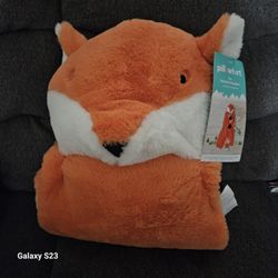 Pillowfort Kids Fox Hooded Blanket