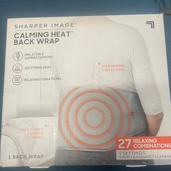 Brand New Sharper Image Calming Heat Back Wrap
