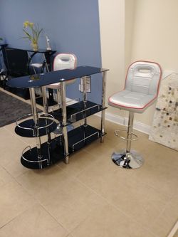 Brand New Set of 3 Mini Bar with Stools