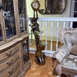 Antique Clock Statue 