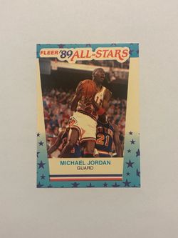 1989-90 Fleer All-Stars Stickers Michael Jordan #3 HOF