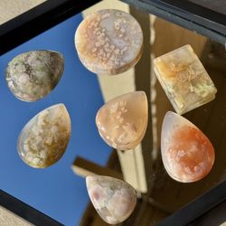 Flower Agate Pendants