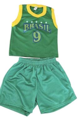 Soccer Brazil Boys Todler Shirt and Shorts Set