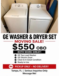 GE Washer + Dryer Set - $550 OBO