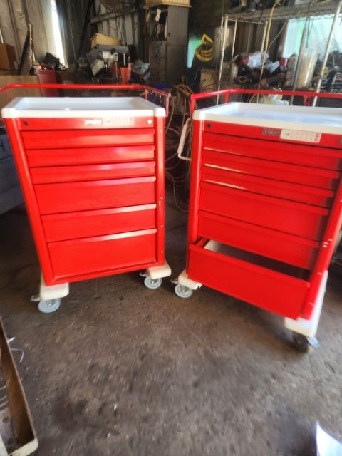 4 crash/tool carts on wheels  $75.00 each