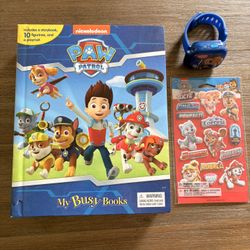 Paw Patrol Book, Watch And Stickers