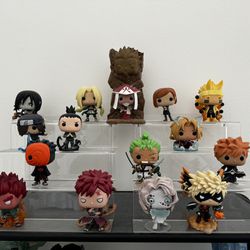 Anime Funko Pops Box Included - Naruto, Demon Slayer, Jjk, MHA, And One Piece 