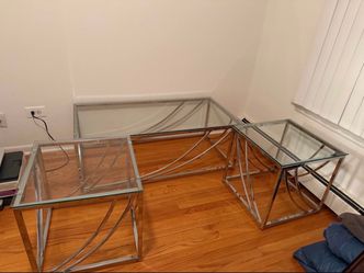 Glass table set