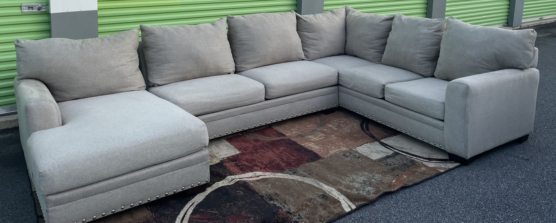 Jackson Furniture Tan 3pc Sectional w/chaise