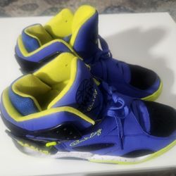 Patrick Ewing Blue and Yellow Shoe Size 13