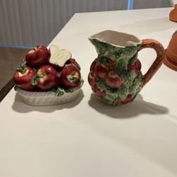 Apple Pitcher And Decor