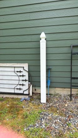 PVC post with anchor