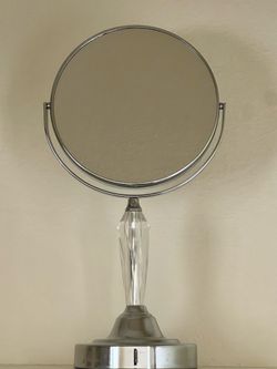 Freestanding Magnified Makeup Mirror