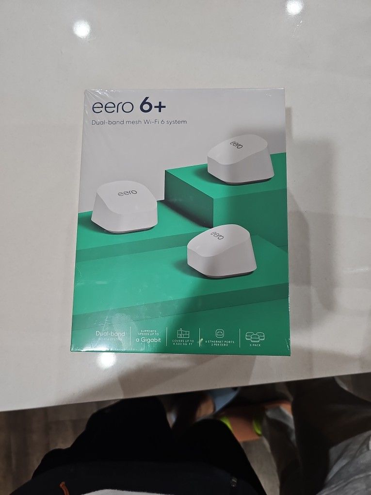 Eero 6+ Dual Band Mesh 3-pack Wifi 6 System