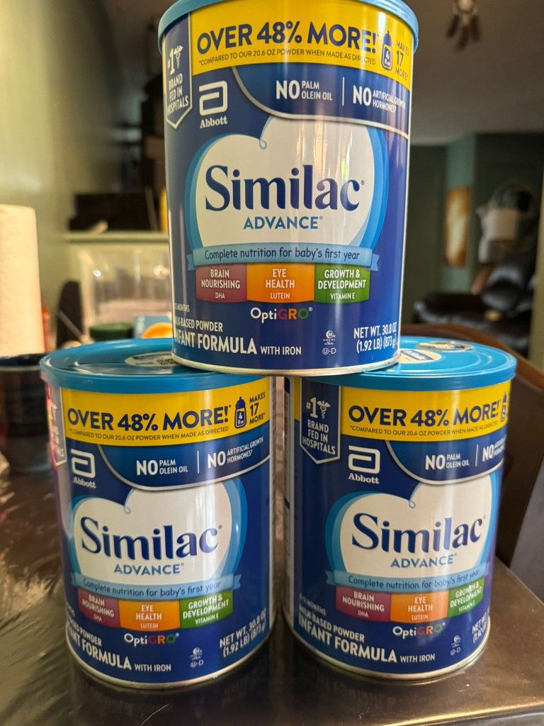 Similac Infant Formula $35 Each