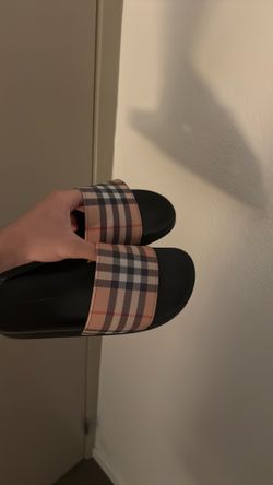 Burberry Check Slide Sandals