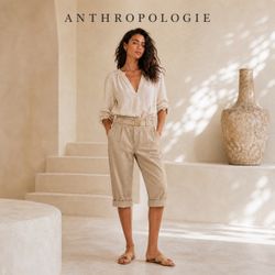 Anthropologie Daughters of the Liberation Cuffed khaki Chino Pants Size 8