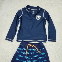 ✅️ Toddler Boy Carter's 2pc Swimwear Set• Size 3T• Great Condition• $15firm