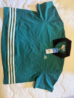 Adidas Originals Green Polo Shirt with Tags