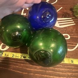 Hand Blown Glass Orb Sphere $15 Each