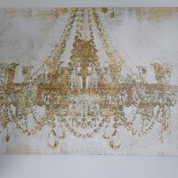 Authentic Oliver Gal Gorgeous Chandelier Wall Art Fashion Glam 30"x45" Porch Pickup Only