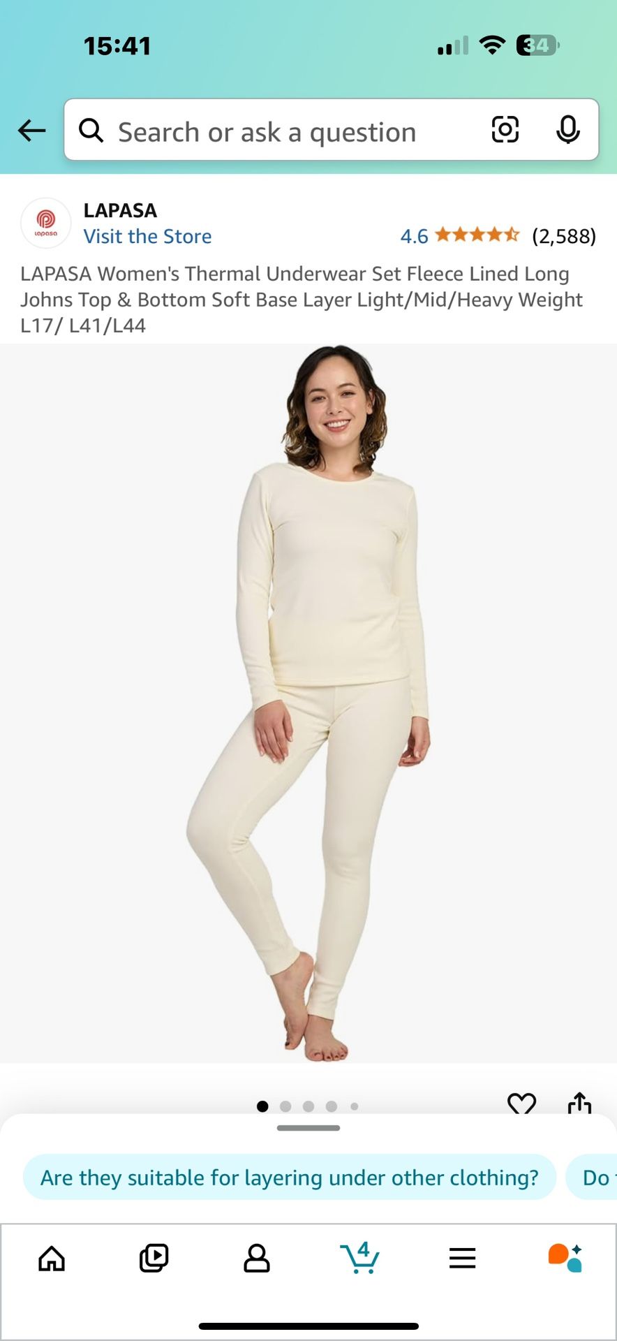 Women’s Thermal Underwear Set Fleece