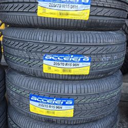 4 NEW TIRES 205/70R15 Accelera Eco Plus w/50k Miles Warranty $280  PLUS TAX 🐝 🛞 FREE INSTALLATION 🐝 🛞 