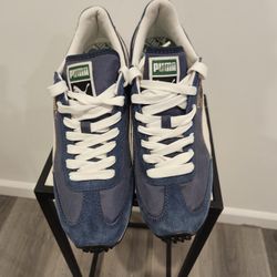 Puma Whirlwind Classic Retro Sneakers - Navy Blue/White - Men's Size 7.5