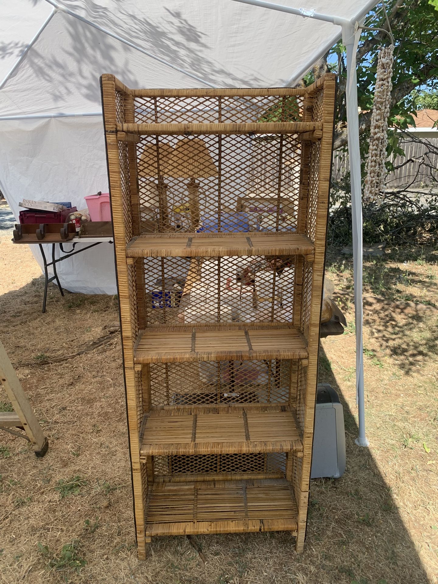 Rattan Book Shelf