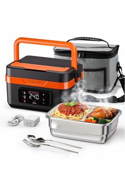 Marca: PIRSHGVE 3.6***** (33) Lonchera eléctrica con calefacción: calentador de alimentos portátil inalámbrico de 6.3 tazas con calentamiento rápido d