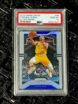 2019 Panini Prizm #98 STEPHEN CURRY Silver Prizm PSA 10 Gem Mint