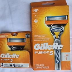 Gillette Fusion 5 Mens Razor 1 Handle and 5 Blade Refills