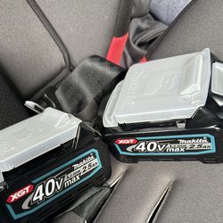Two Makita Batterys 40v $200