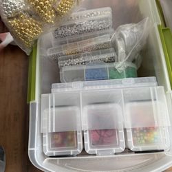 Beads, plastic, metal, letters… etc