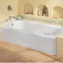 American Standard Princeton 60"  x 30 Americast Bathtub with Right Hand Drain - Drain Included