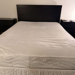 Queen Size Bed (Frame And Mattress)