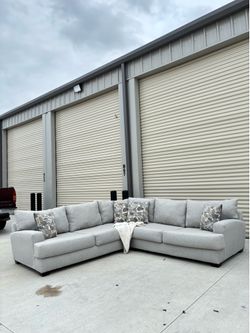 Light Gray L Shape Sectional