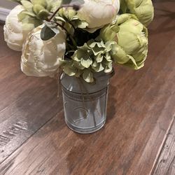Farm House Decor Flowers And Vase 