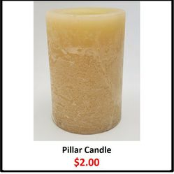 Pillar Candle For Fall, Thanksgiving, Or Halloween