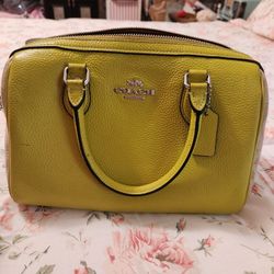Lime Green Coach Bag. 