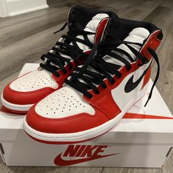 Jordan 1 High Heritage **painted to Chicago colorway** sz 12