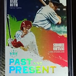 2018 PANINI SHOHEI OHTANI / BABE RUTH ROOKIE CARD 