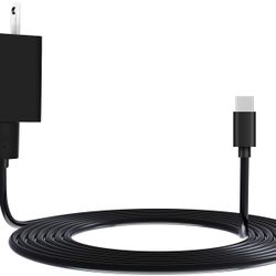 Fast Charger with 6Ft USB Type-C & Micro USB Cable for Charging All-New Fire 6HD