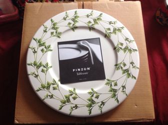 Pinzon Italy 13" Parsley Dinner charges set of4
