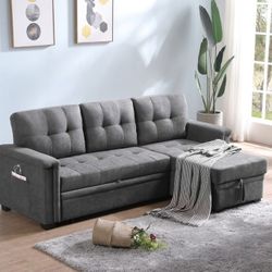 Brand New Sleeper Sofa With USB Port And Storage Chaise