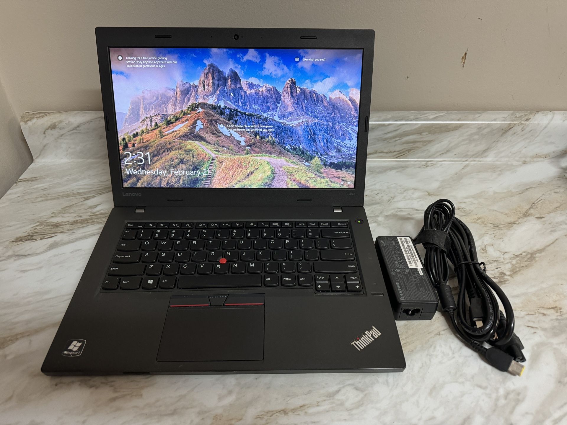 Lenovo ThinkPad L460 14" Laptop i7 512GB SSD 16GB Ram Radeon R5-M330 2GB W10 Pro
