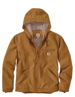 Carhartt Washed Duck Sherpa-Lined Jacket for Men