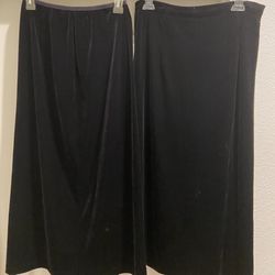 2 Black Evening Skirts  $5.00 For Both