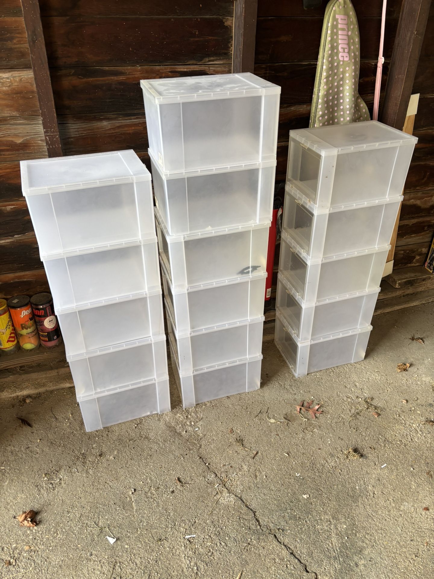 Plastic Drop Down Shoe Boxes