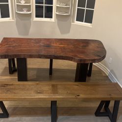 Handmade Heavy Duty Wood Table 